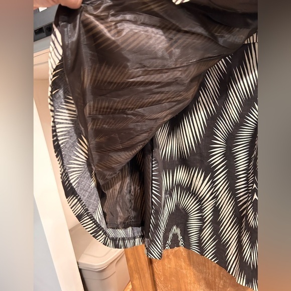 Willi Smith wrap brown and cream fully lined skirt size 10. NWT - Picture 5 of 5